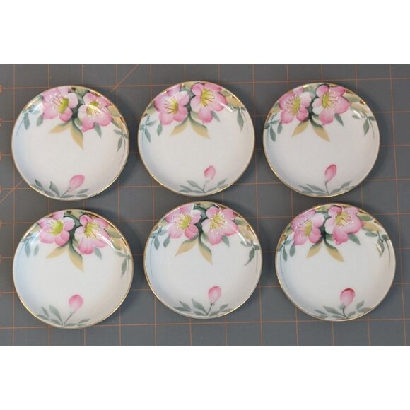 Noritake Azalea Butter Pat Plates Coupe 3 1/4" Porcelain - Picture 5 of 13